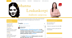 Desktop Screenshot of johannaloukaskorpi.net